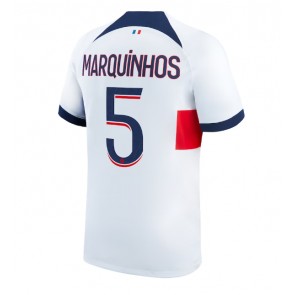 Paris Saint-Germain Marquinhos #5 Gostujuci Dres 2023-24 Kratak Rukavima